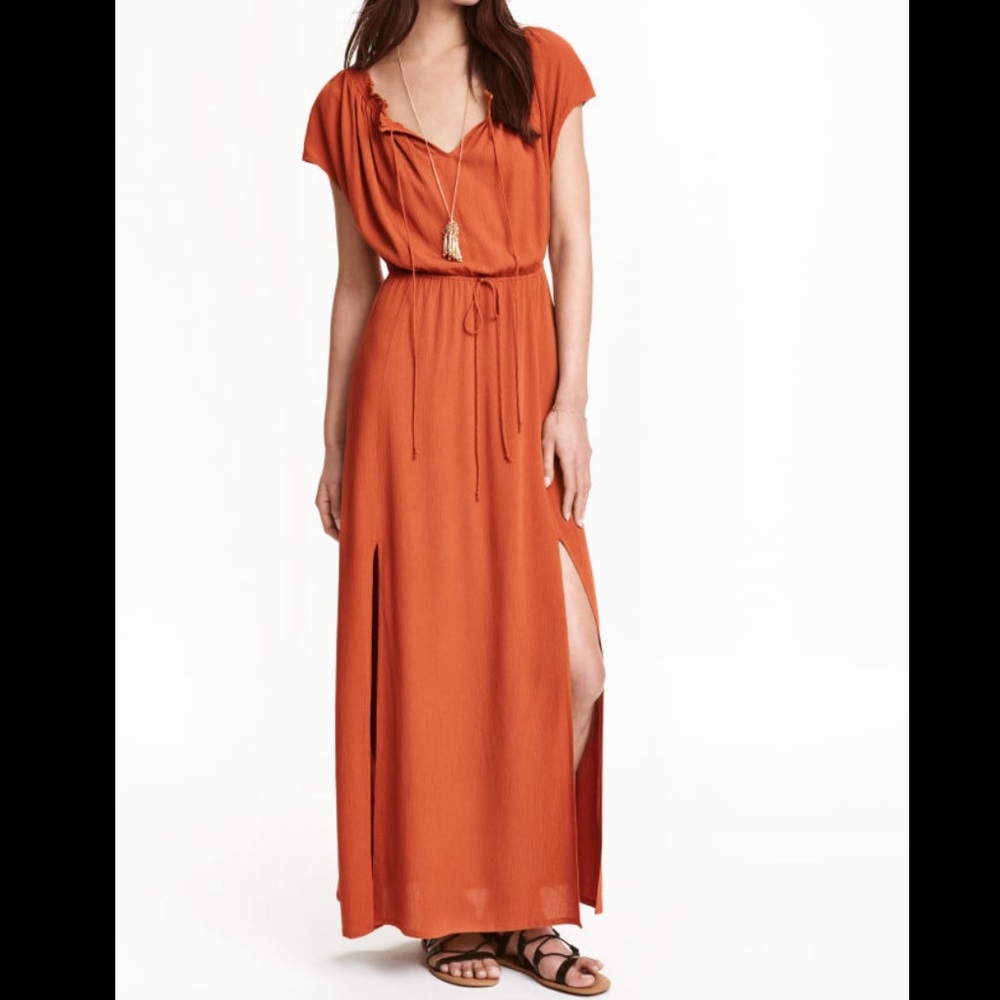 Maxi Bohemian Dress with Front Slits